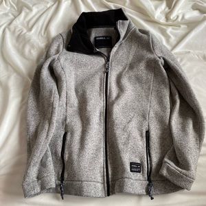 Light gray zip up